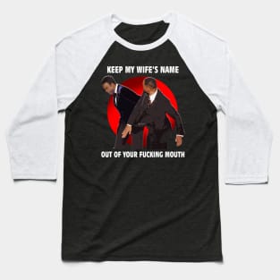 wow will smith slap chris rock Baseball T-Shirt